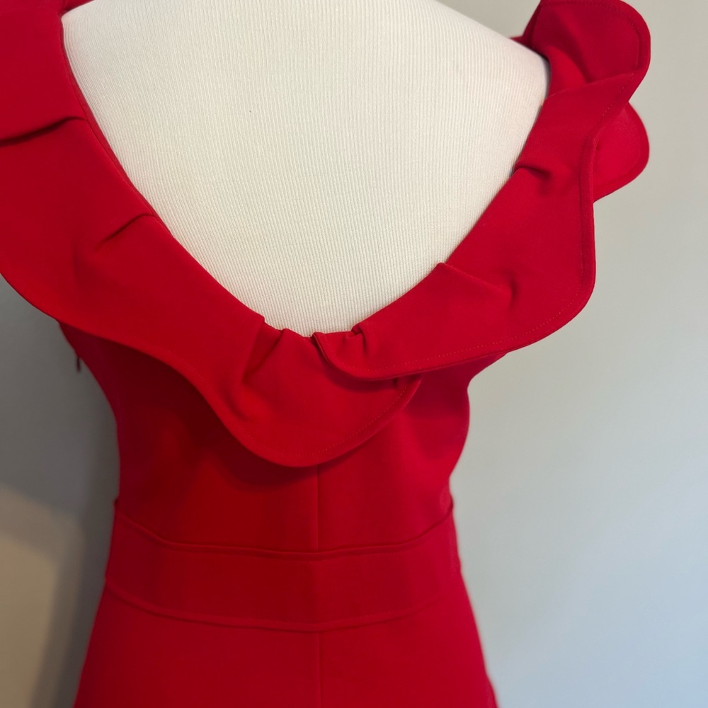 RED Valentino Red Ruffle Dress - Picture 4 of 16